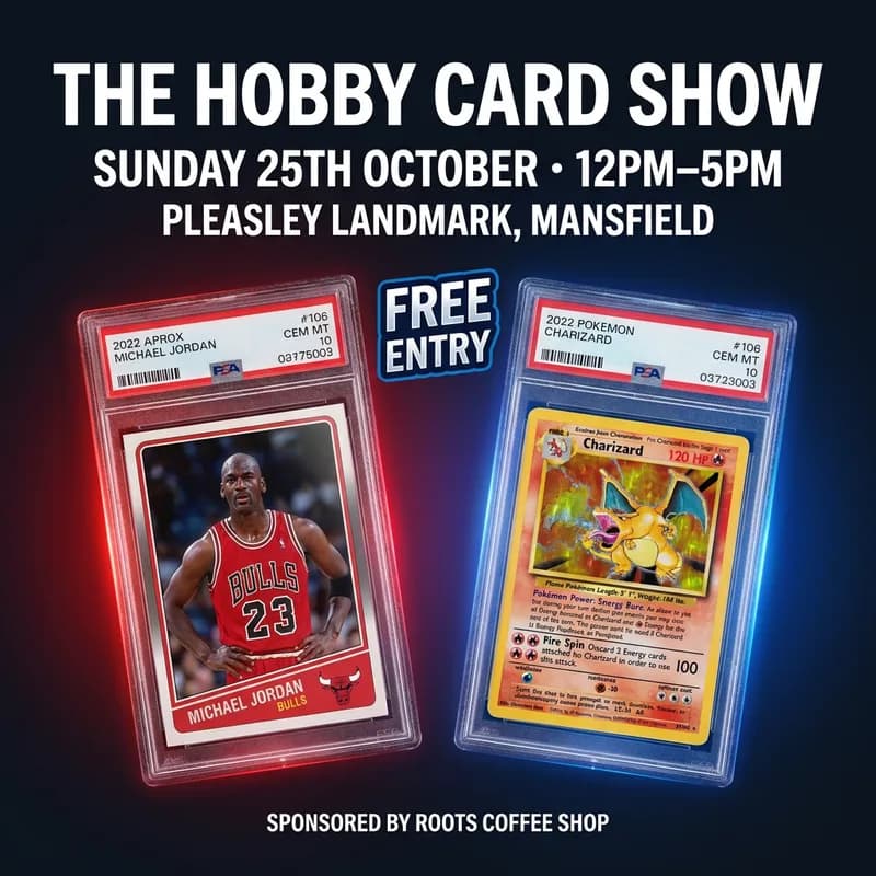 The Hobby Card Show — free entry, Sunday 25th October